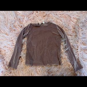 Blush Velvet Mock Turtleneck